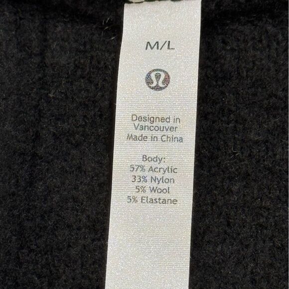 LULULEMON TWIN RIBBED SWEATER WRAP  M/L - Picture 12 of 13